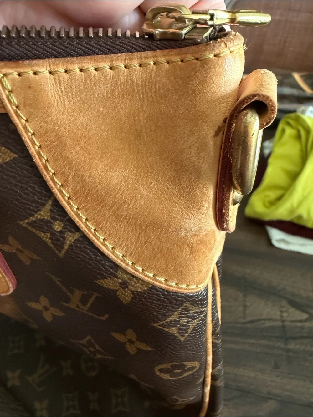 Louis Vuitton Monogram Canvas Tote with Vachetta Handles